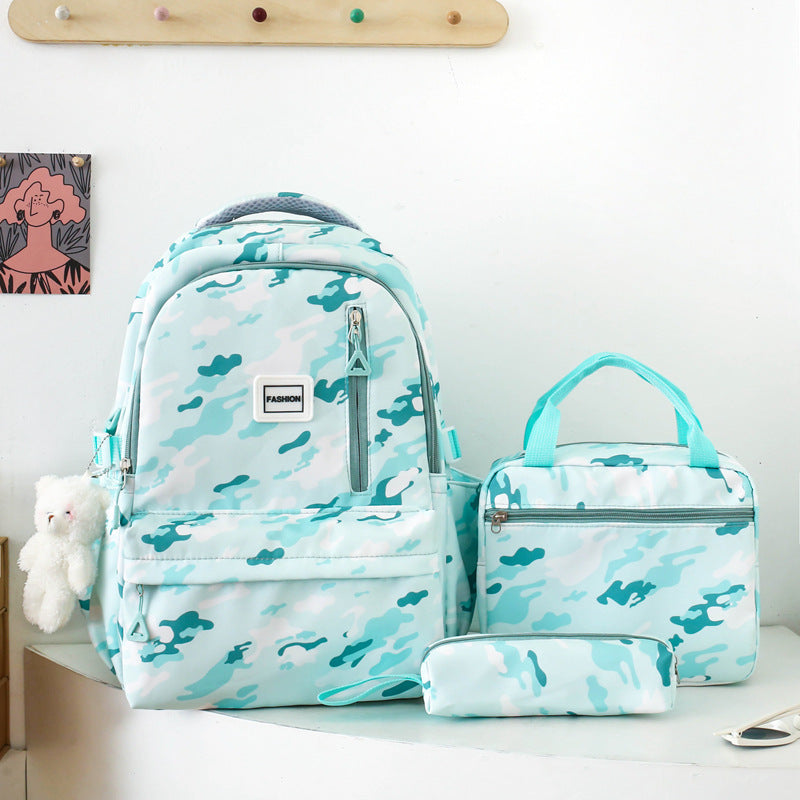 Backpack Three-piece Schoolbag