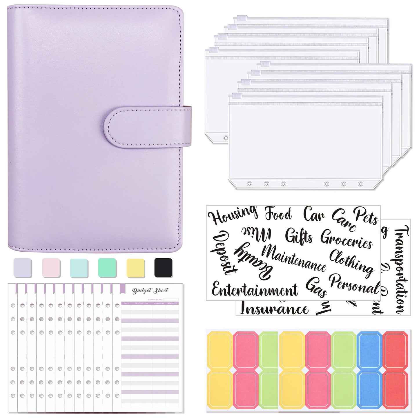 A6 Macaron Notebook 6 Hole Loose-leaf Book