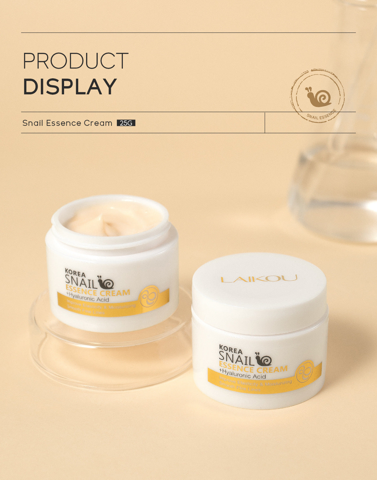 Anti-Age Skin Care Laikou Snail Cream