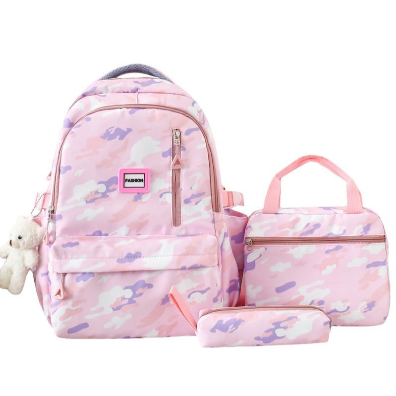 Backpack Three-piece Schoolbag