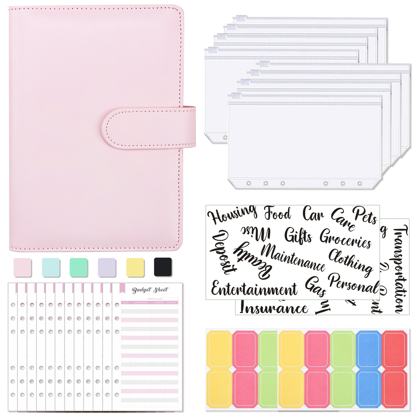 A6 Macaron Notebook 6 Hole Loose-leaf Book